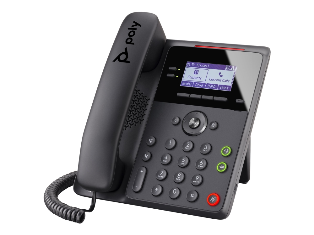 HP Poly Edge B10 84C19AA#ABB IP-telefon, svart, EU-nätadapter