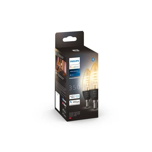 Philips Hue WA Filament smart glödlampa B39 E14 4,6 W 2pcs