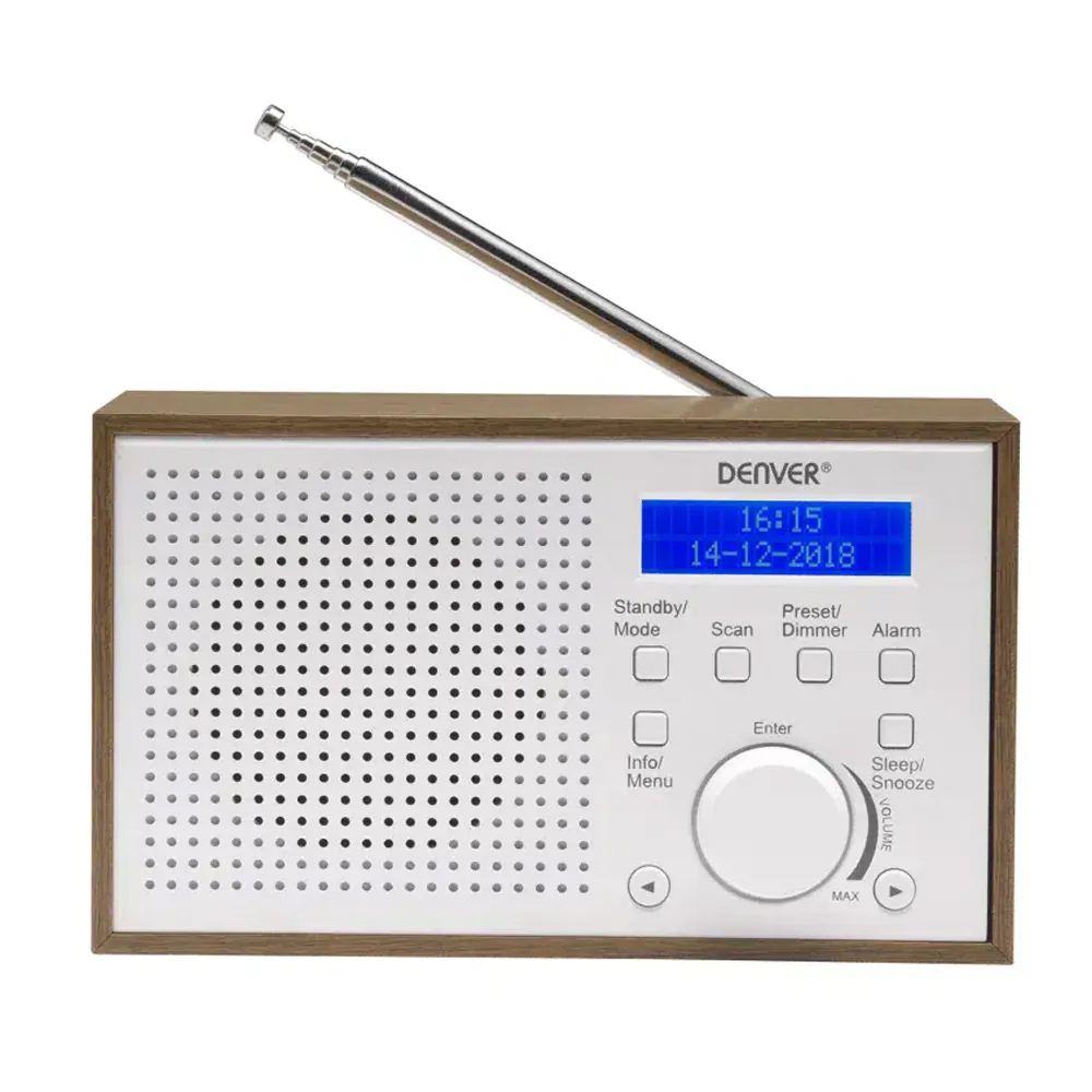 Denver DAB-46 DAB+ FM radio, vit, bild 2