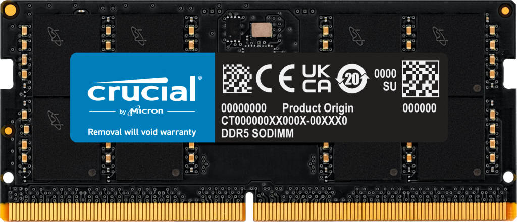 32 GB (1x32GB) DDR5-4800 SODIMM Crucial CL40, bild 3