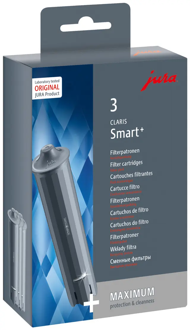 JURA Claris Smart+ filterpatron till kaffemaskin 3-pack