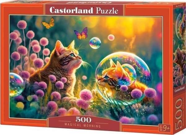 Castorland Pussel 500 bitar Katt magisk morgon