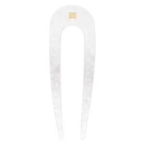 DARK French Hair Pin Bright White 1pcs