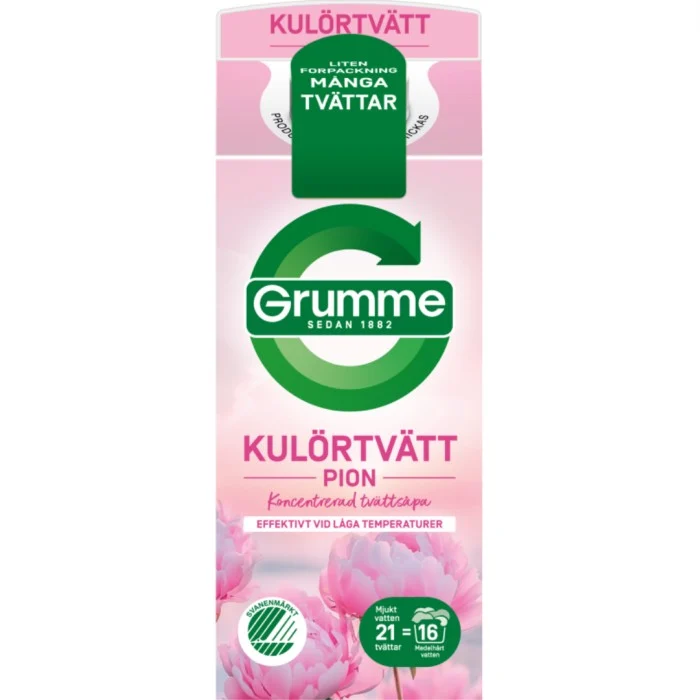 Grumme Kulörtvätt Pion 750 ml