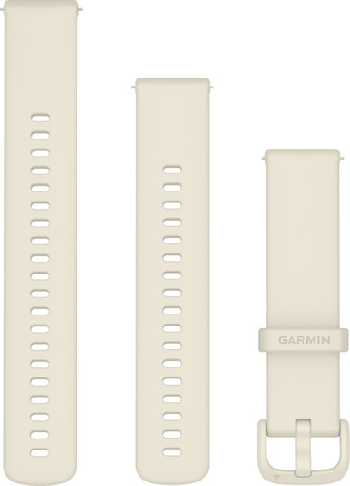 Garmin Quick Release 20 mm silikonarmband, elfenben