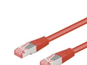 Goobay 68283, 10 m, Cat6, S/FTP (S-STP), RJ-45, RJ-45, Röd