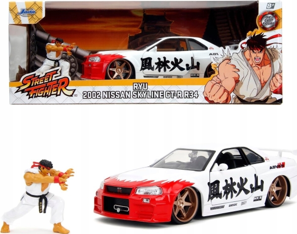 Jada Street Fighter Ryu 1:24 Nissan Skyline GTR 253255071 (253255071)