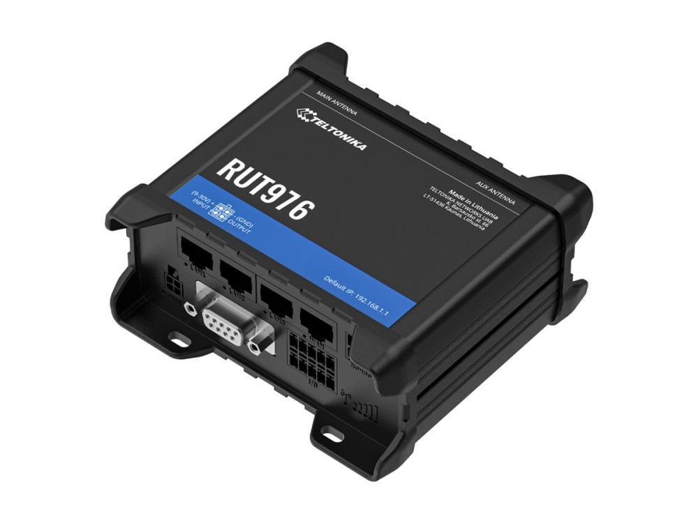 Teltonika RUT976 RedCap 5G-router Wi-Fi 4 Dual SIM, 4x FE LAN