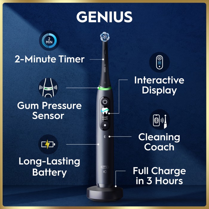 Oral-B iO9 eltandborste, Black Onyx, bild 3