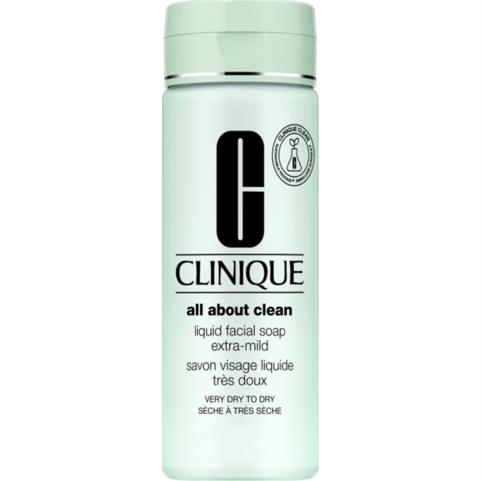 Clinique All About Clean Liquid Facial Soap Extra-Mild Very Dry To Dry Skin 200 ml