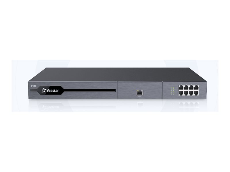 Yeastar P-Series P570 - IP-PBX - 1U - rackmonterbar - 16 FXO-portar - 16 FXS-portar - 2 x 10/100/1000