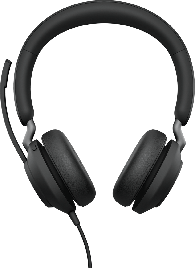 Jabra Evolve2 40 SE MS Stereo Headset, USB-C/A, svart