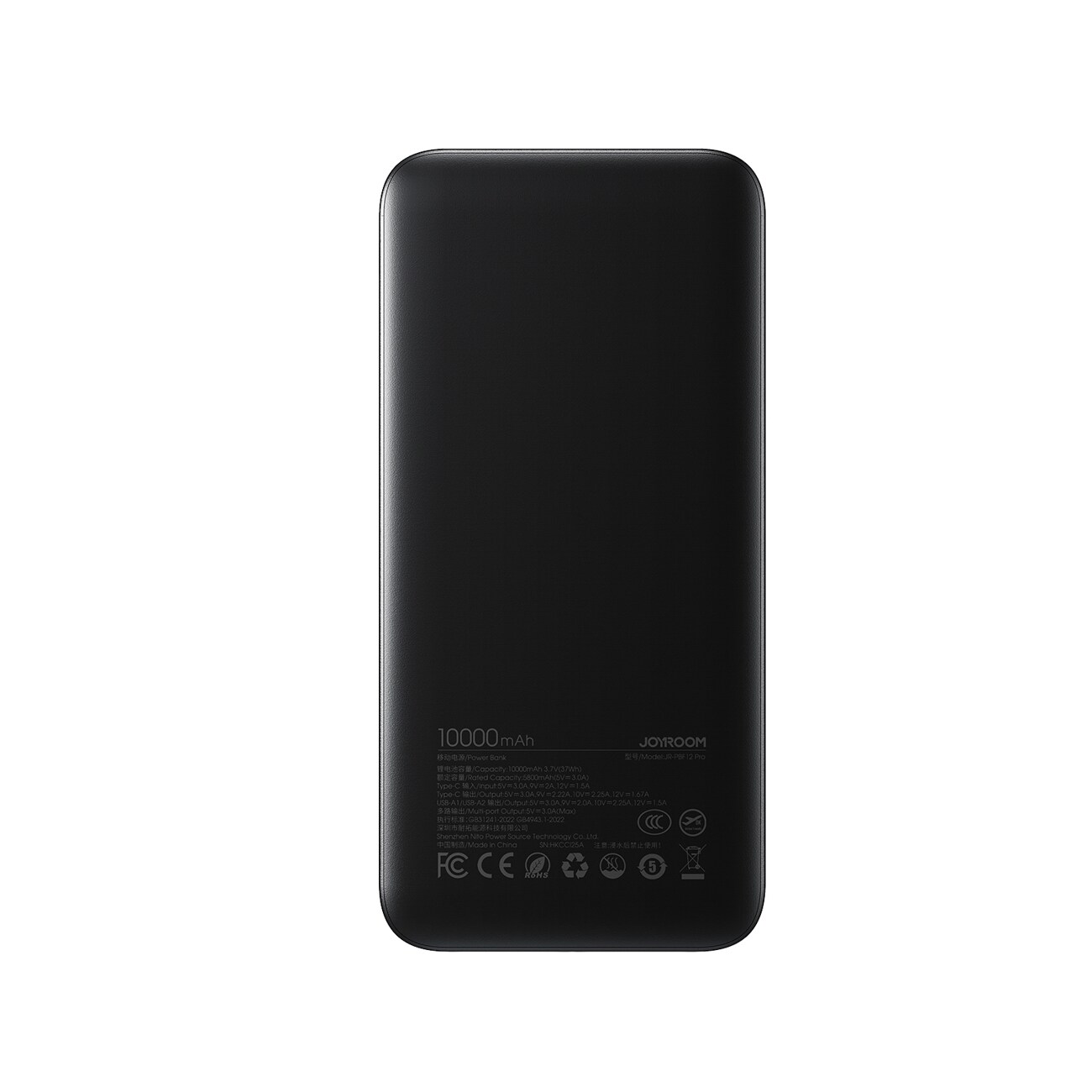 Joyroom 22.5W Powerbank 10000mAh Snabbladdning – Svart, bild 2