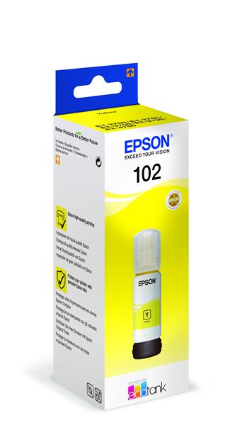 Epson 102 EcoTank bläckflaska, gul, bild 3