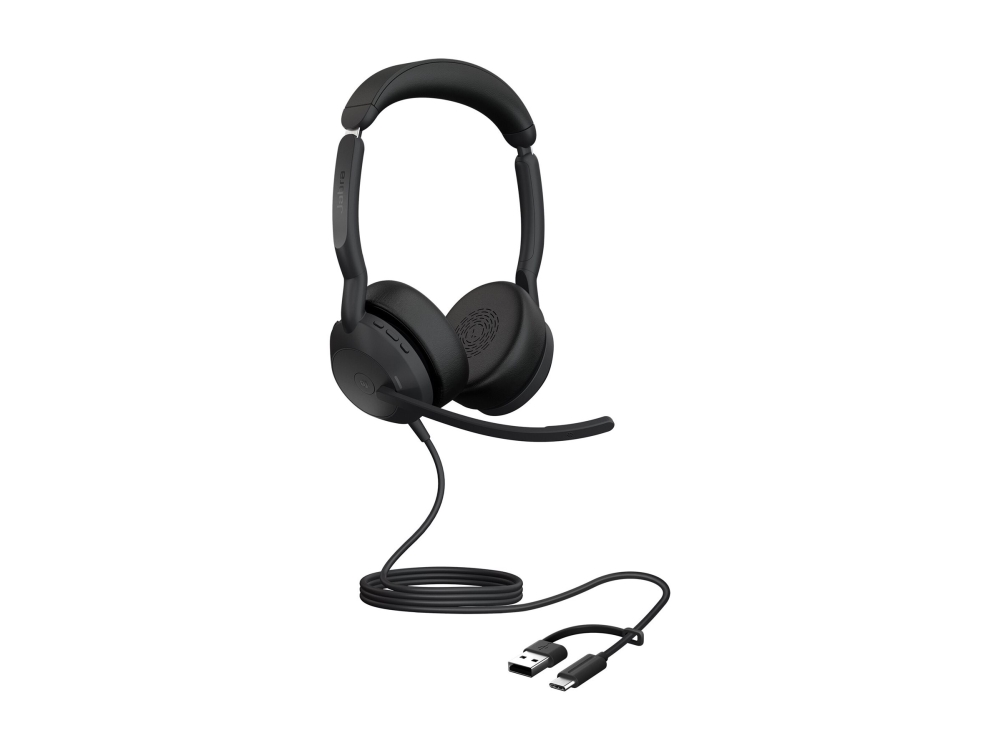 Jabra Evolve2 50 Stereoheadset, USB-C/A, MS Teams, kabelanslutet, bild 4