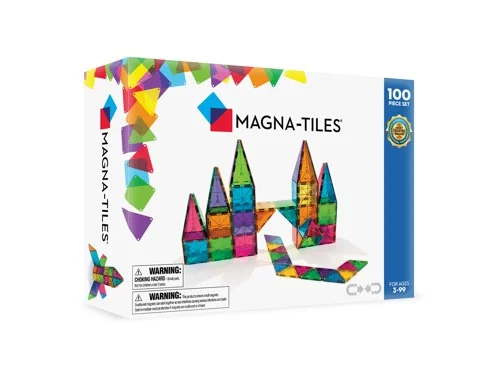 Magna-Tiles - Clear colors - 100 Delar, bild 2