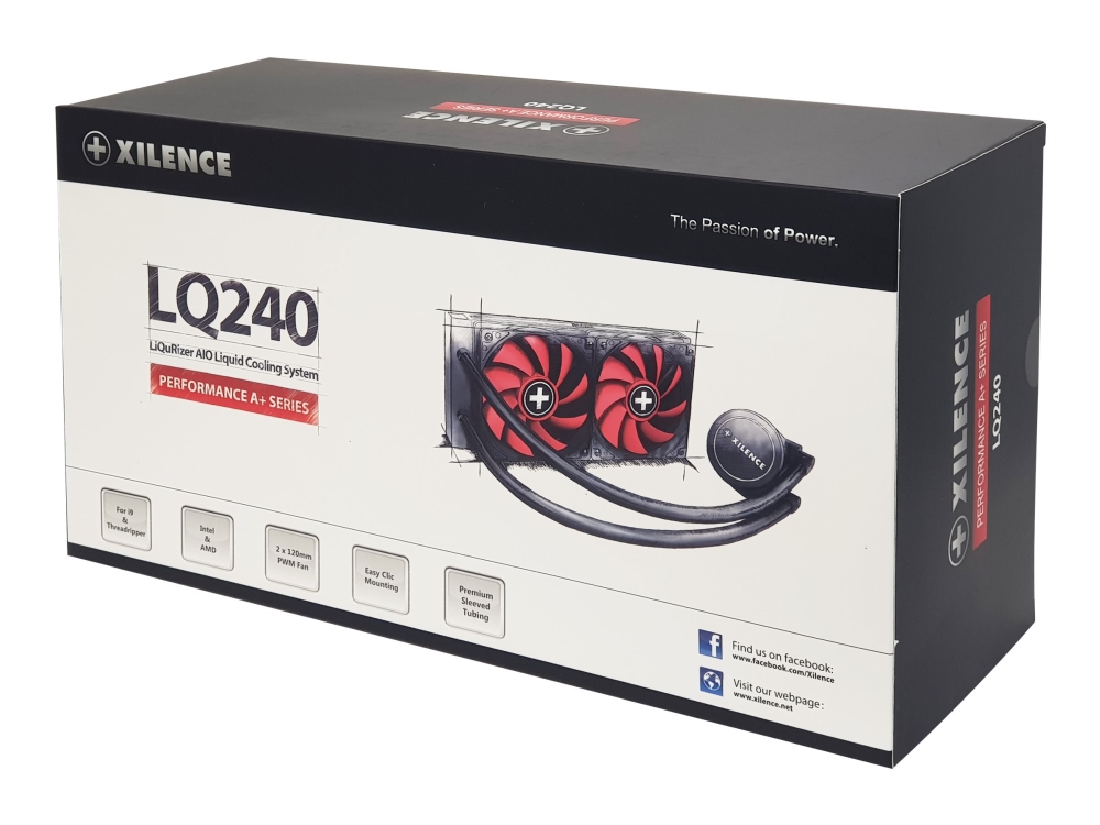 Xilence Performance A+ Series LiQuRizer LQ240 - Kylsystem med vätska till processorn - (för: LGA2066, LGA2011, LGA1700, LGA1151, LGA1150, LGA1155, LGA1156, LGA1200, AM4, AM5) - 120 mm
