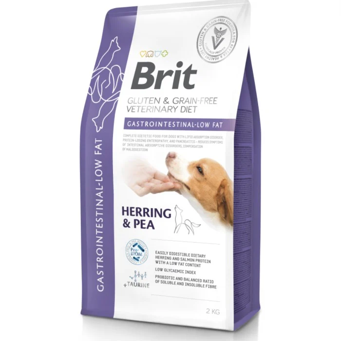 Brit Vet Diets Dog Gastrointestinal-Low Fat 2 kg