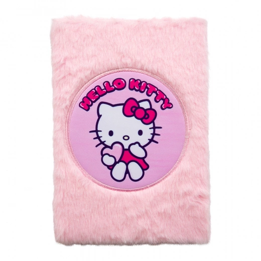 Fluffy Hello Kitty Notebook