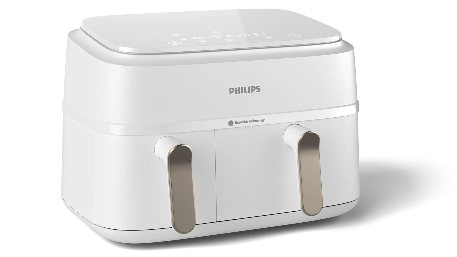 Airfryer dubbelkorg, Philips, 9,0 l, vit
