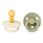 BIBS Pacifier Colour Latex Ivory/Sage Size 2 2 st