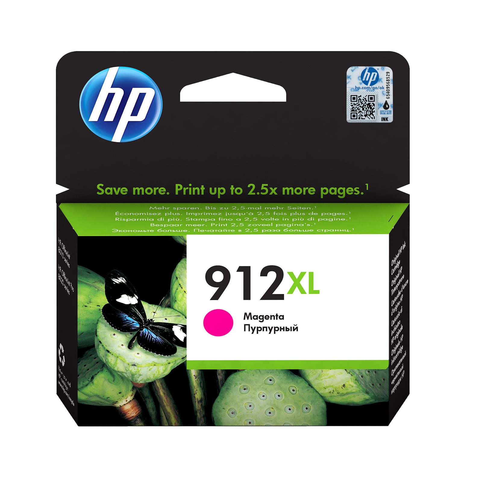 HP 912XL, magenta bläckpatron 3yl82ae, bild 4