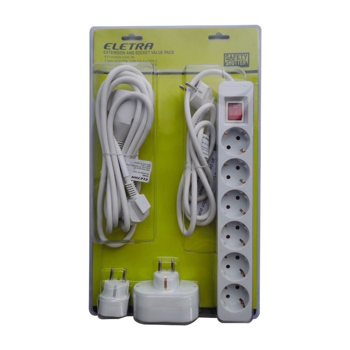 Eletra grendosa med Extra Kontakter, 4 pcs