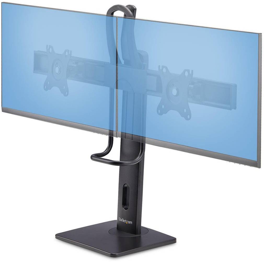 Bordsstativ StarTech.com Crossbar Dual Monitor Desk Stand för 2 skärmar 17-27" - Svart, bild 3