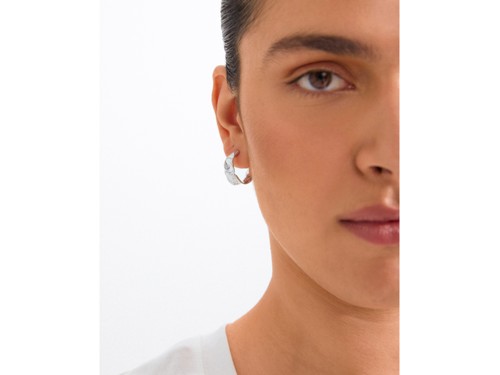 PILGRIM - Elara Organic Shaped Hoop Earrings - Silver Plated - 2.2 cm, bild 2