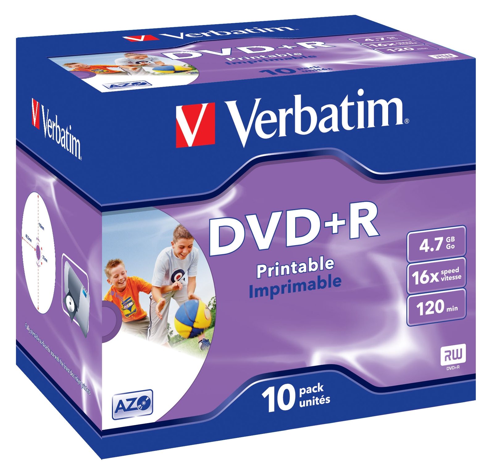 Verbatim DVD+R 4,7Gb Print 10pk, bild 4