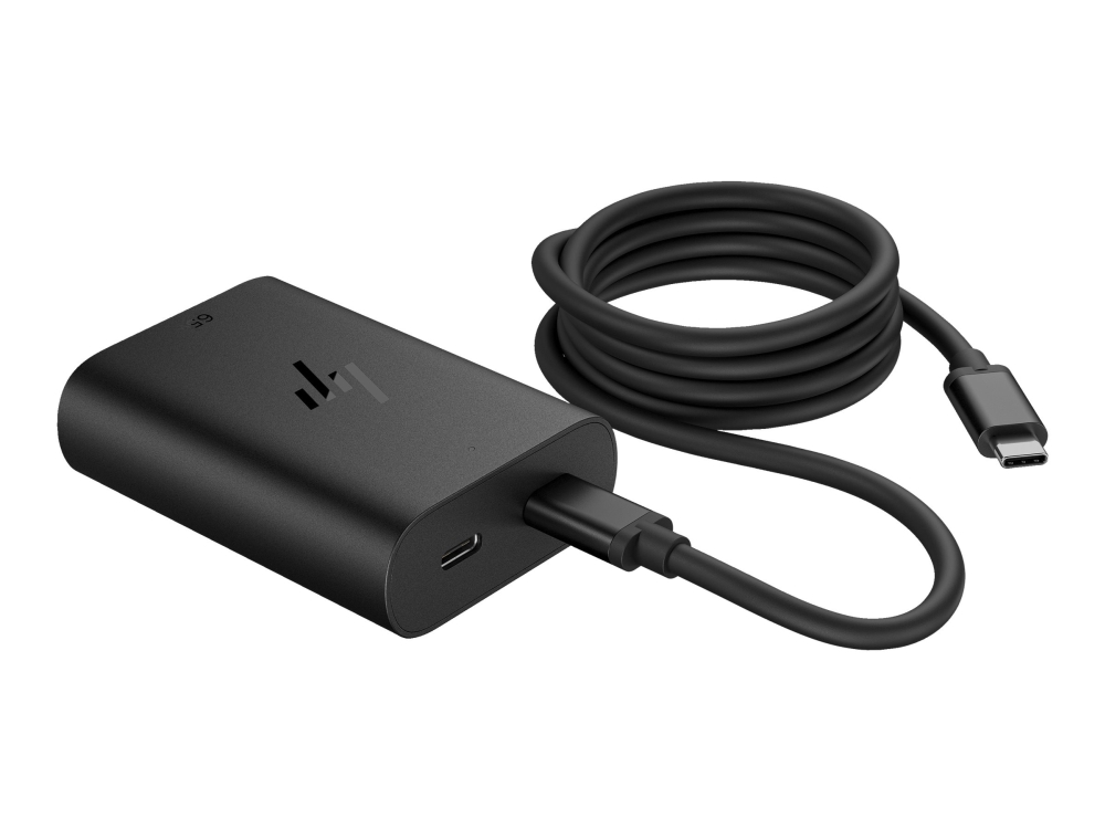 HP - USB-C strömadapter - AC 115/230 V - 65 Watt - utgångskontakter: 2 - Europa