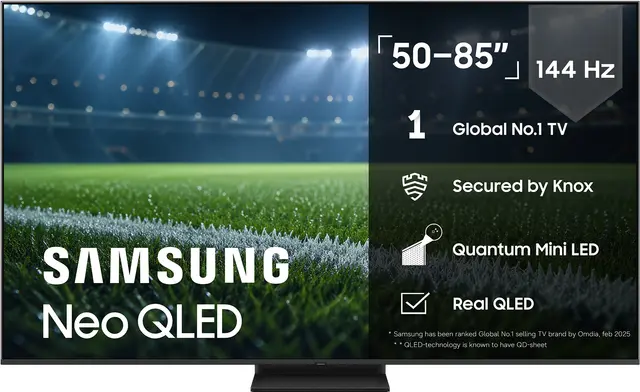 Samsung 55" QN80F Neo QLED 4K Mini LED Smart TV (2025)
