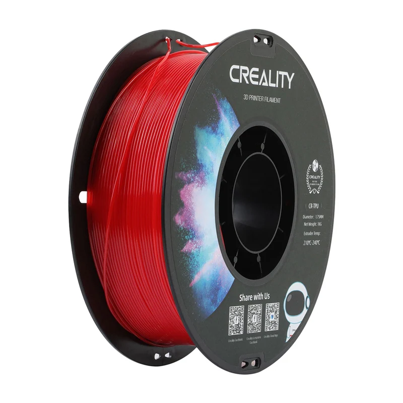 Creality CR-TPU-filament 1,75 mm 1 kg, rött