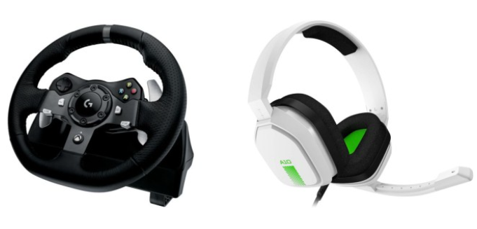 Logitech G290 Driving Force Racing Wheel + Astro A10 Xbox Headset - Vit, bild 3