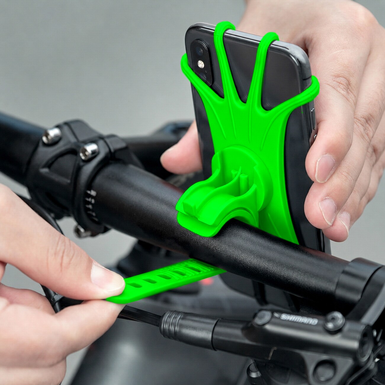 Rockbros LF436 mobilhållare för styret – grön, bild 5