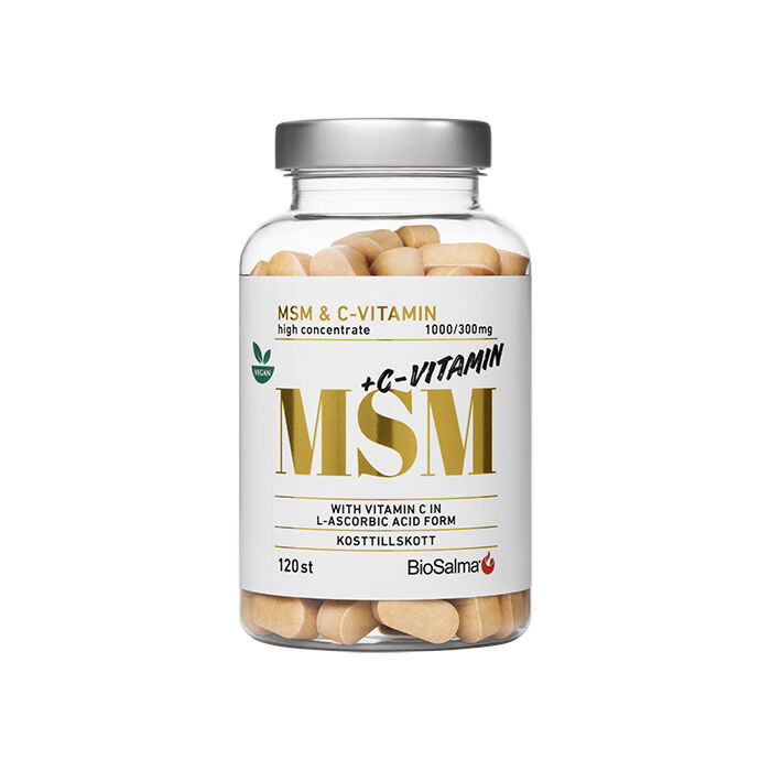 BioSalma MSM 1000mg + C-vitamin, 120 tabl, bild 3