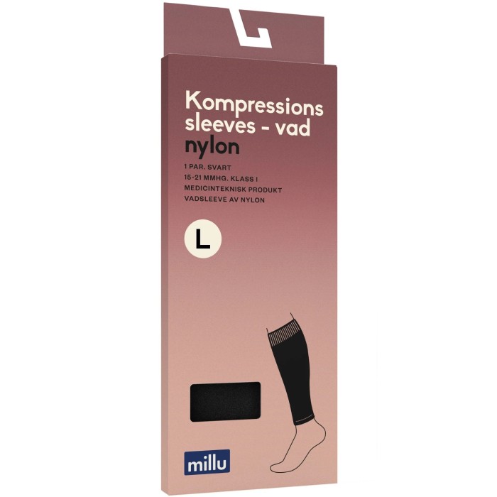 Millu Kompressionssleeves Vad Nylon L, 1 par