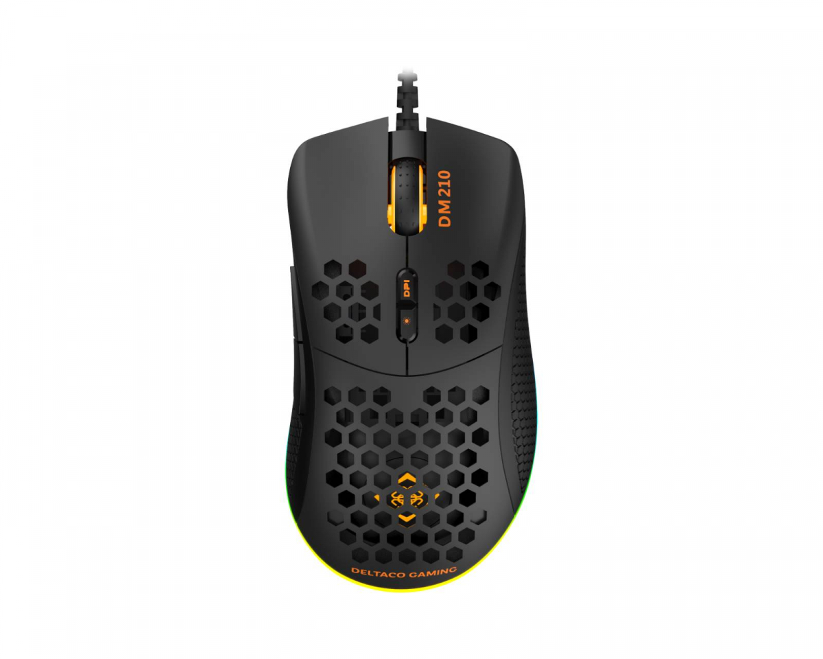 Deltaco Gaming DM210 Ultralätt RGB Gamingmus - Svart, bild 2
