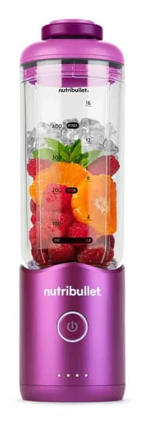 NutriBullet NBP013VT, Bärbar mixer, 0,59 l, Iskrossning, Lila