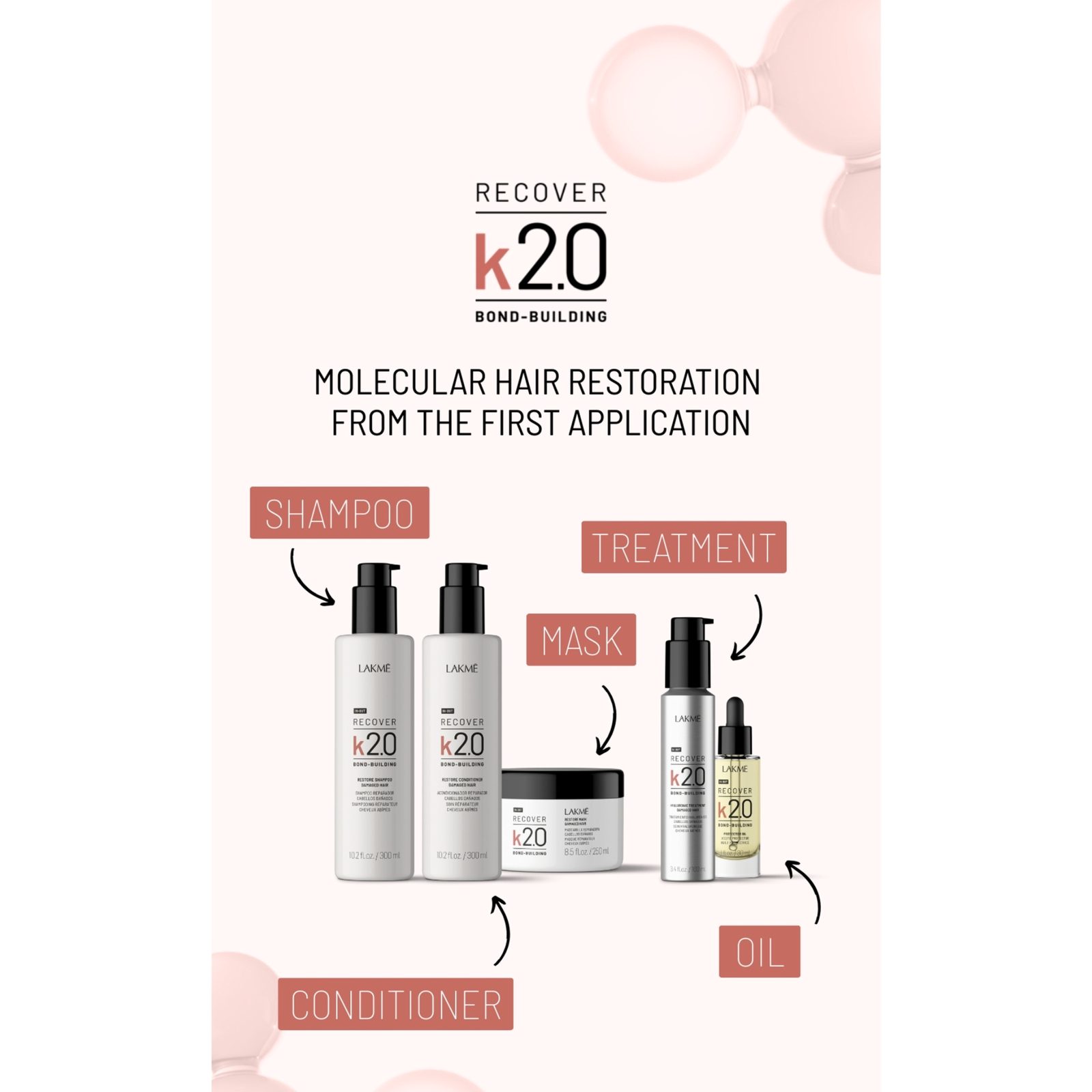 Lakme K2.0 Restore Conditioner 300 ml, bild 2
