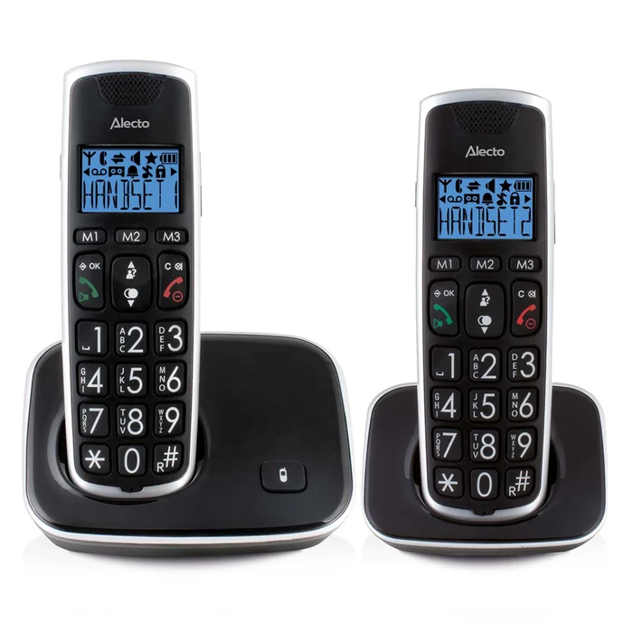 DECT-telefon Alecto FX-6020 (2 lurar + basstation)