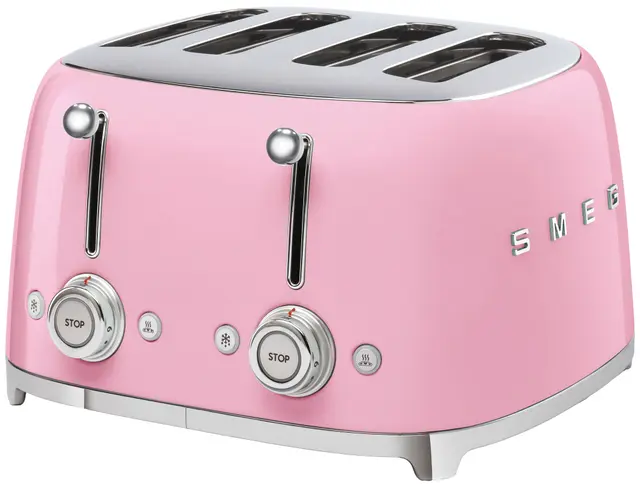 Smeg 50’s Style brödrost TSF03PKEU (rosa)