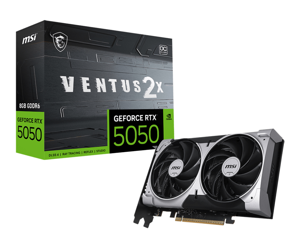 MSI GeForce RTX 5050 8G VENTUS 2X OC grafikkort, bild 5
