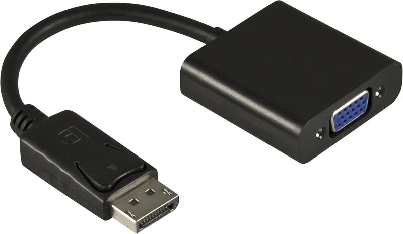 Adapter DisplayPort till VGA, 0,2 meter - Svart, bild 4