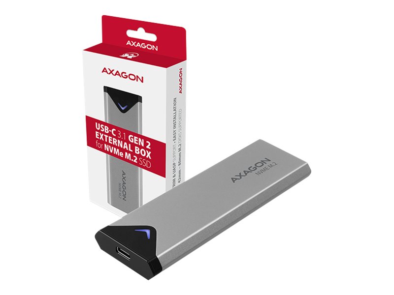 AXAGON EEM2-UG2 - Förvaringslåda - M.2 - M.2 NVMe Card / PCIe (NVMe) - USB 3.2 (Gen 2)