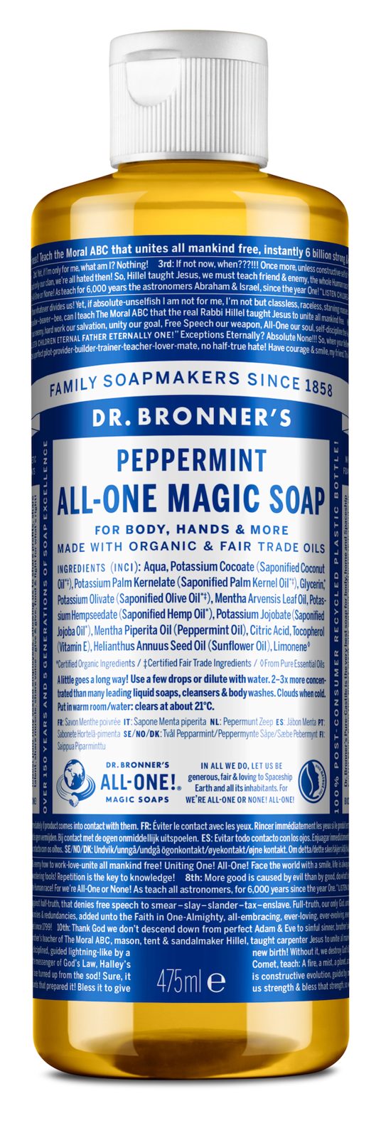 Dr. Bronner's Magic Soaps Peppermint 475 ml