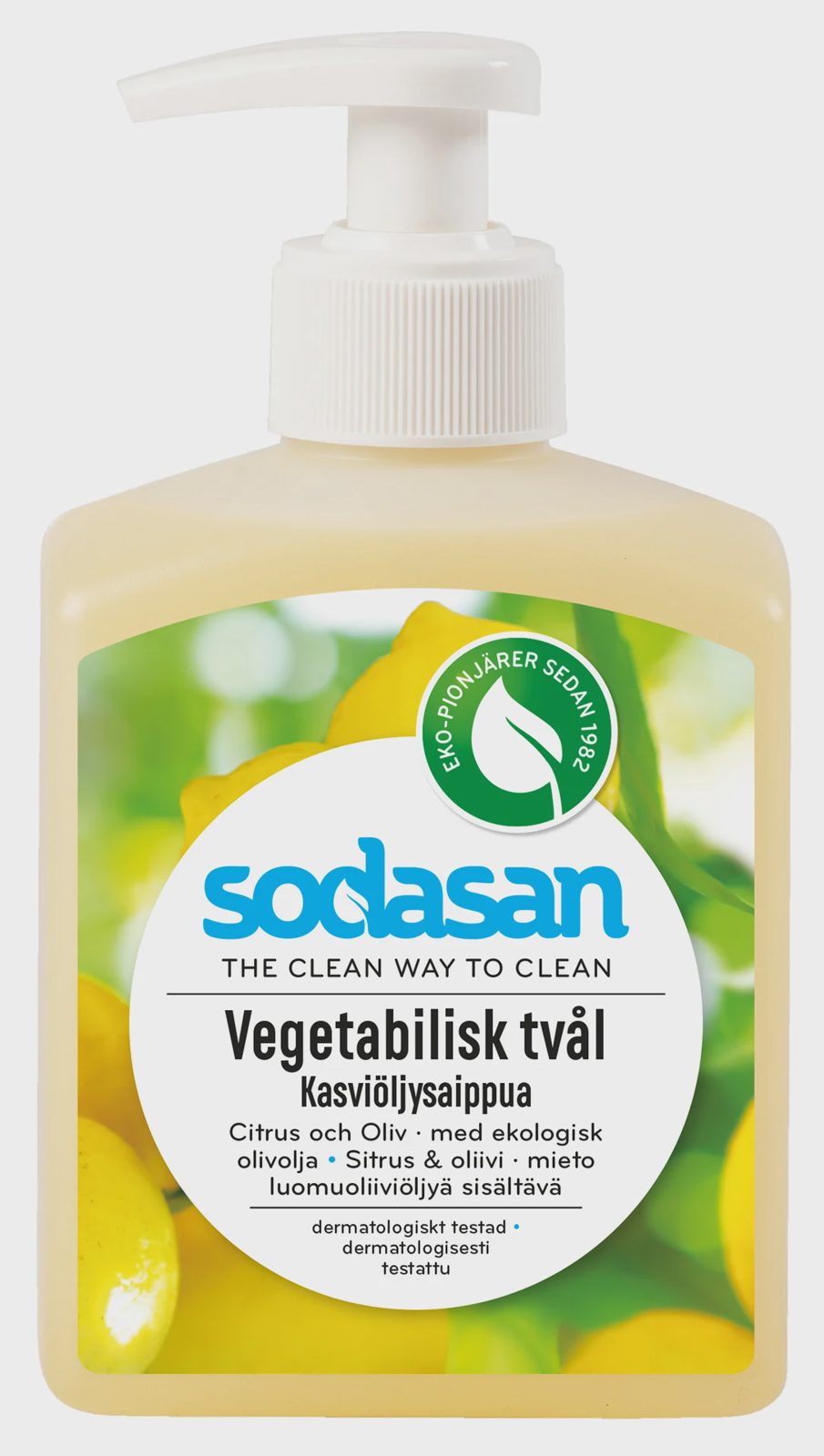 Sodasan Vegetabilisk Tvål Citrus & Oliv 300 ml