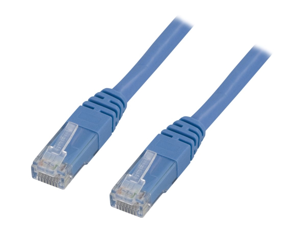 Nätverkskabel oskärmad Cat.6, RJ45, 0,3 meter - Blå, bild 2