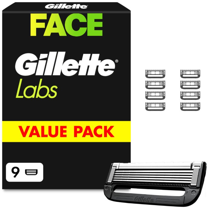 Gillette Labs 9 st storpack vertikal