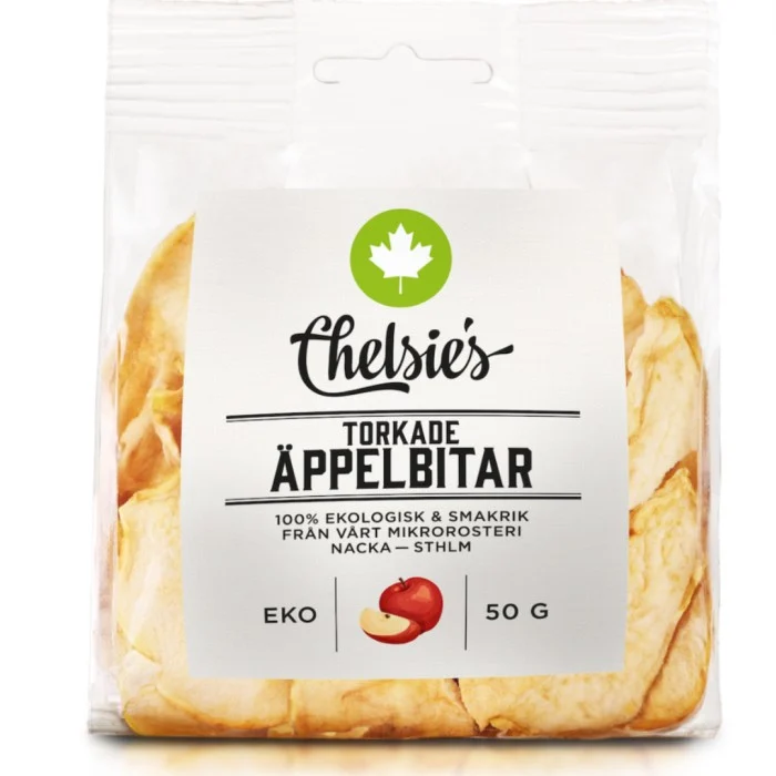 Chelsie's Torkade äppelbitar 50 g